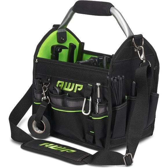 12 Inch Pro Tool Tote with Rotating Handle for Easy Tool Access, Water-Resistant - Picture 1 of 6